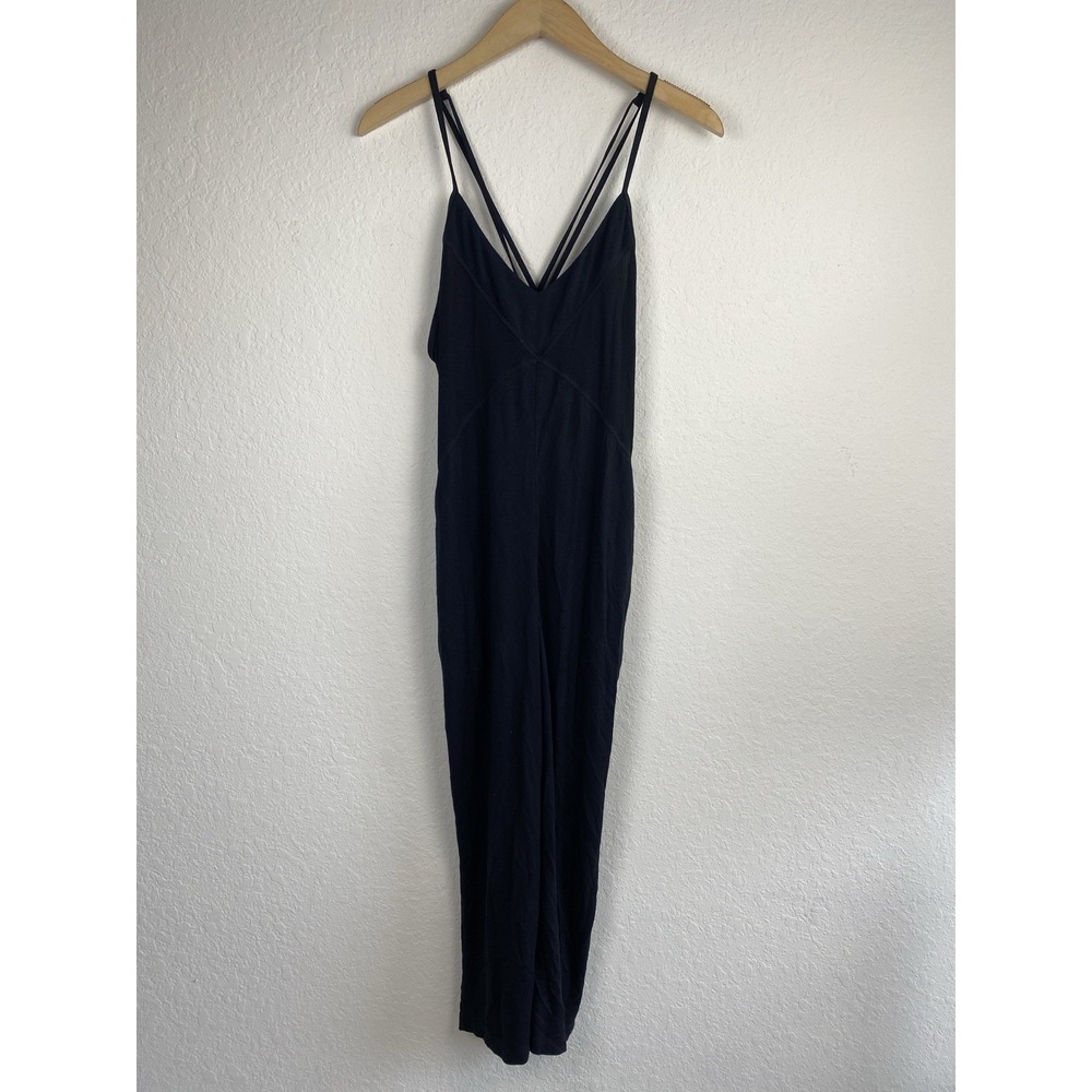 Alala Black V-Neck Spaghetti-Strap Jumpsuit - L - Picture 4 of 9